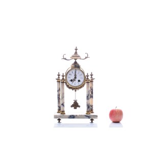 HALF BEAT MARBLE TABLE CLOCK | FRANCE (FRANCE / FRENCH 19.-20. CENTURY)