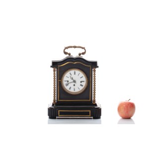 TABLE CLOCK WITH A QUARTER STRIKE | RUDOLF KROUTIL IN CHRUDIM (CZECH / BOHEMIAN 20TH CENTURY)