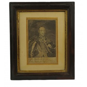 MAŁACHOWSKI Jan [1688-1762] Grand Crown Chancellor, portrait, copperplate, signed Sysang sc.