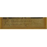 MAŁACHOWSKI Jan [1688-1762] Grand Crown Chancellor, portrait, copperplate, signed Sysang sc.