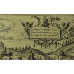 [ZEBRZYD CALVARY] Mons Calvariae, view of the Stations of the Cross and the sanctuary, Lanckorona Castle in the distance, BRAUN G., HOGENBERG F., 1618.