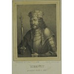 ZIEMOWIT panował około r. 861 , rys. na kam. J. Gołębiowski w lit. M. Jabłońskiego, litografia, poł. XIX wieku