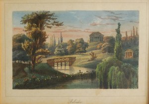 [WARSAW] Belvedere / Belvedere , color lithograph