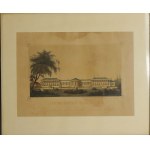 [POTOCKI Bolesław - Niemirów] Pałac Potockich w Niemirowie / Vue du chateau Niemirów, litografia barwna, XIX wiek