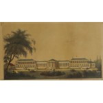 [POTOCKI Bolesław - Niemirów] Pałac Potockich w Niemirowie / Vue du chateau Niemirów, litografia barwna, XIX wiek