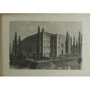 ZAMEK W RYDZYNIE , litografia Edward Raczyński, 1843r.