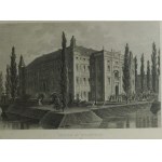 ZAMEK W RYDZYNIE , litografia Edward Raczyński, 1843r.