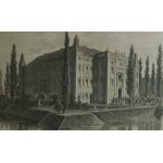 ZAMEK W RYDZYNIE , litografia Edward Raczyński, 1843r.