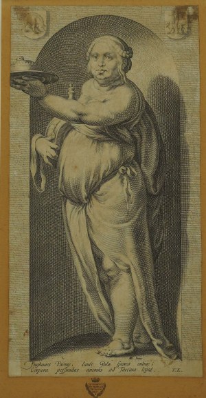 GOLTZIUS Hendrik [1558-1617] copperplate engraving from the series 