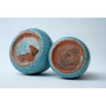2 x Ceramiczny wazon Wrocławska Szkoła Ceramiki Jonak