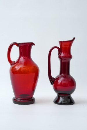 Two glass jugs, Sudety Steelworks