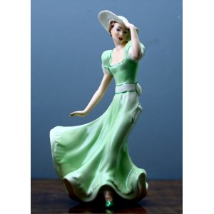 Elly Strobach porcelanowa figurka w stylu Art Deco - Royal Dux lata 1918-39