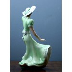 Elly Strobach porcelanowa figurka w stylu Art Deco - Royal Dux lata 1918-39