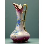 Niespotykany wazon z różowej porcelany H&C Chodow - Czechosłowacja lata 70-te