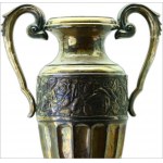Large silver-plated vase in Art Nouveau style - Banska Bystrica 1935 wyt.Sandrik