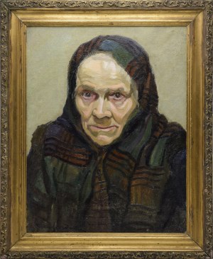 Józef SENDECKI (1883-1973), Portret staruszki