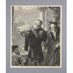 Ignacy ŁOPIEŃSKI (1865-1941), Wyrok na Matejkę, rycina z ok. 1900