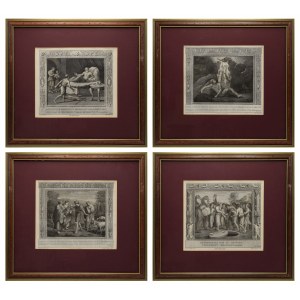 Aloy CUNEGO, Alex MOCHETTI, Raphael SANCTI, Rome apud Montagnani - zestaw 4 grafik