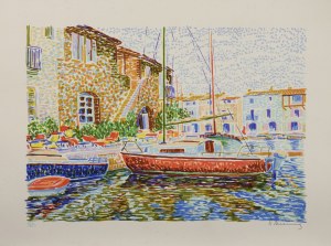 Serge MENDJISKY (1929-2017), Zestaw 6 litografii z teki „Port Grimaud”