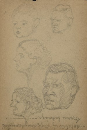 Aleksander ŻURAKOWSKI (1892-1978), Karta ze szkicownika, 1955