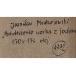 Jarosław Modzelewski (ur. 1955, Warszawa), Podwieszenie worka z lodem, 1992