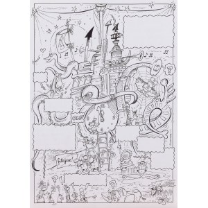 Artur Ruducha (ur. 1972), “…To rozśmiesza, to porusza… Czar komiksów Tadeusza!”, plansza nr 19, 2018