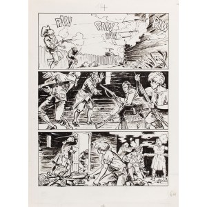 Marek Szyszko (nar. 1951, Varšava), Dobrodružná klasika 1: Ostrov pokladov, komiksová doska č. 16, 1988