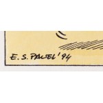 Szarlota Pawel (1947 - 2018 ), Pilny telefon zamiejscowy do pana!, ilustracja do Uśmiechu numeru, 1994
