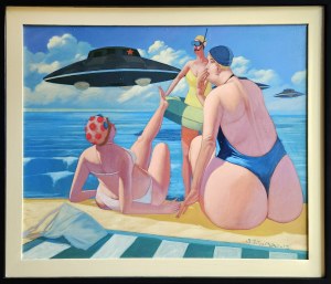 Jacek Pałucha, Niespodziewane spotkanie... Plaża w Dąbkach, 2015