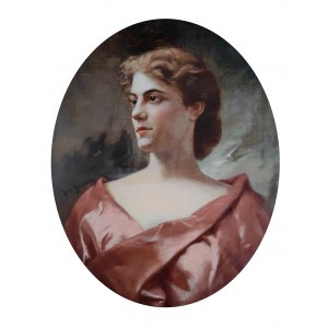 Herman V. Michałowski (1860-1903), Portret młodej piękności, 1896