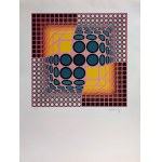 Victor Vasarely (1906-1997), Różowa kompozycja