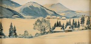 Stanislaw Dziemanski (1897-1962), Winter Landscape of the Tatra Mountains