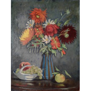 Jakub Markiel (1911-2008), Still life with flowers