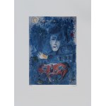 Marc Chagall (1887-1985), Dwa niebieskie twarze i czerwony osioł