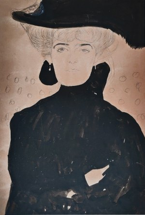 Gustav Klimt (1862-1918), Kobieta w kapeluszu