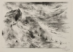 George Grosz (1893-1959), Chmury burzowe - Przylądek Cod, 1949