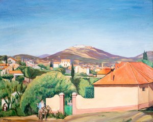 Szymon Mondzain (1888 Chełm - 1979 Paryż) Pejzaż z Fuenterrabíi, ok. 1928 r.