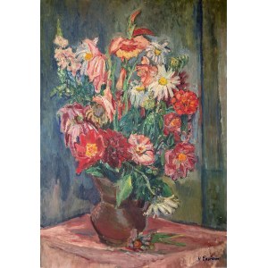 Henryk Epstein (1891 Łódź – 1944 Auschwitz) Martwa natura z kwiatami