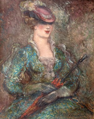 Stanisław Eleszkiewicz (1900 Czutowo k. Połtawy – 1963 Paryż) Dama z parasolką