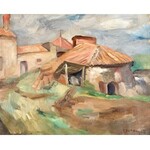Jacques Gotko (1899 Odessa – 1944 Auschwitz) Pejzaż z chatami