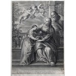Schelte Adamsz.bolswert (Ok.1586-1659) Według Petera Paula Rubensa (1577-1640), NAUCZANIE MARYI, 1630-1645