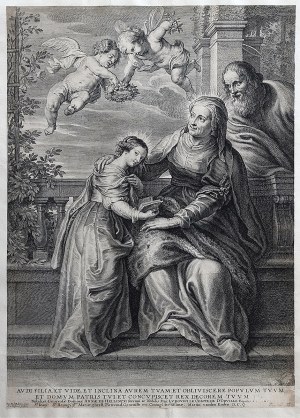 Schelte Adamsz.bolswert (Ok.1586-1659) Według Petera Paula Rubensa (1577-1640), NAUCZANIE MARYI, 1630-1645