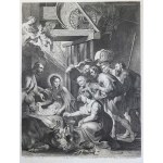 Lucas Vorsterman I (1595-1675) Rytownik I Wydawca, Według Petera Paula Rubensa (1577-1640), ADORACJA PASTERZY [