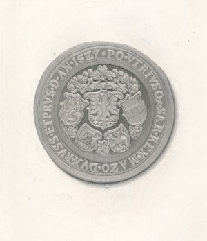 Antoni Oleszczyński (1794-1879), MEDAL DWUSTRONNY ZYGMUNTA I Z HERBAMI NA REWERSIE
