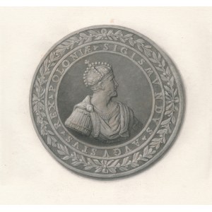 Antoni Oleszczyński (1794-1879), MEDAL DWUSTRONNY ZYGMUNTA II AUGUSTA Z HERBAMI NA REWERSIE