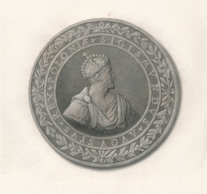Antoni Oleszczyński (1794-1879), MEDAL DWUSTRONNY ZYGMUNTA II AUGUSTA Z HERBAMI NA REWERSIE
