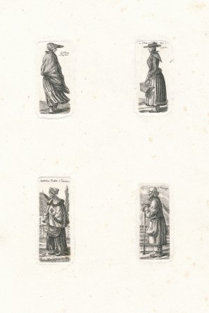 Kajetan Wincenty Kielisinski (Wł.kajetan Wawrzyniec) (1808-1849), Various types of figures, l.40.XIX century.