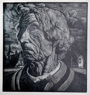 Władysław Skoczylas (1883-1934), GŁOWA GÓRALA, 1913