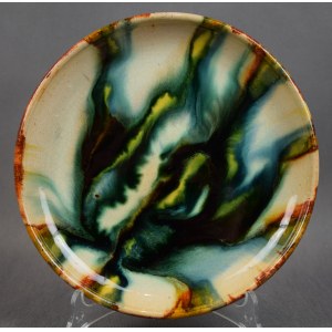 Abstract platter, Marian GARGA, Cracow, 1960s.