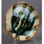Abstract platter, Marian GARGA, Cracow, 1960s.